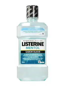 

Listerine menthol soft flavor 500ml mouthwash 0% alcohol free