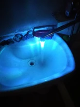 Luminoso cambiando Colore boquilla para grifo de agua del rociador de agua brillante luz Led frontal resplandor grifo de cocina Filtro de acceso a baño