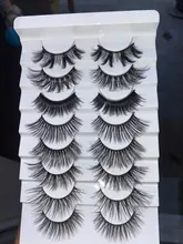 SEXYSHEEP-pestañas postizas 3D, 5/8/10 pares, naturales, voluminosas, maquillaje