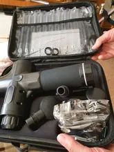 Pistola de masaje de percusión de tejido profundo, 30 velocidades, alivio del dolor corporal, cuello, máscara muscular para ejercicio, relajación, pistola de Fascia moldeadora fina