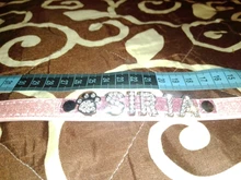 Personalized Dog Collar Leather Rhinestone Bling Charms Custom Pet Dogs Cat Name