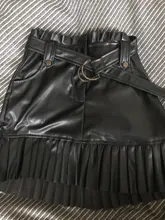 Vintage Skirt Pleated Punk High-Waist Ladies Winter Woman
