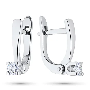 

Earrings in white gold with diamonds