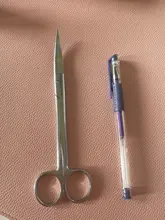 Cabezal con punta curva recta de 14cm/16cm/18cm, tijeras quirúrgicas de acero inoxidable, fórceps, herramientas médicas para clínica Dental