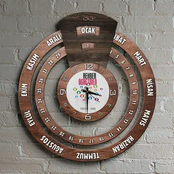 

Personalized Professional Guidance Counselor Infinite Mayan Calendar Wooden Wall Clock