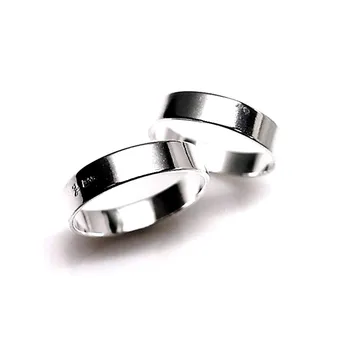 

Alliance 925 Sterling silver m flat 4mm. Thickness smooth brightness [AC0309]