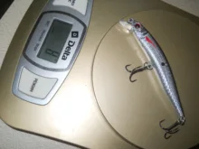 3D Eyes Floating Minnow Wobblers Fishing-Lure Laser Crankbait Aritificial Hard-Plastic