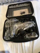 Pistola de masaje de percusión de tejido profundo, masajeador muscular para aliviar el dolor, 30 velocidades, pantalla táctil LCD, pistola de Fascia, masajeador corporal eléctrico