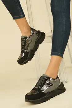 

SOHO Fashion Women Shoes Casual Vulcanized Shoes Ladies Lace-up Sneakers Female Comfort Thicken Sport Shoes New 14025