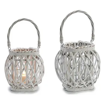 

Candleholder White wicker