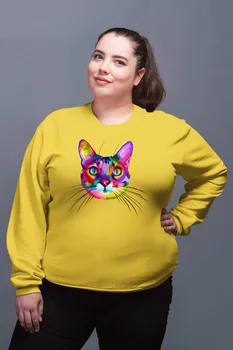 

Angemiel Wear Şaşkın Sweet Colorful Yellow Women Sweatshirts