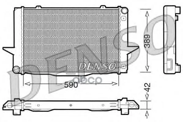 Радиатор, Охлаждение Двигател Denso арт. DRM33042