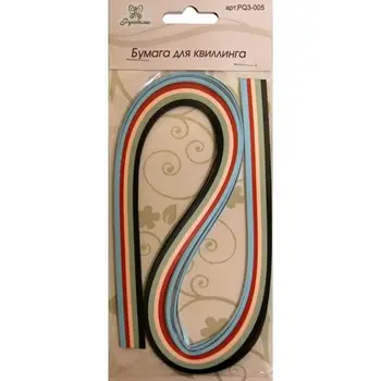 

Pq3 Quilling paper, 3mm, pack/100 pcs, & GE; (005 assorted)