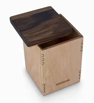 

Storage Box for Kitchen - Small Size - Hornbeam & Walnut Tree - WOODSAKA