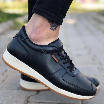 

BOA Leather Men Sneaker Casual Sports Shoes Lace-up шнурки Male Shoes Comfortable Breathable Walking Outdoor Tenis Masculino