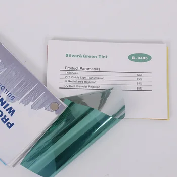 

SUNICE Green&silver Window Film Mirrored Reflective Glass Window Tint UV Proof Home Buiilding Privacy 152cmX1000cm