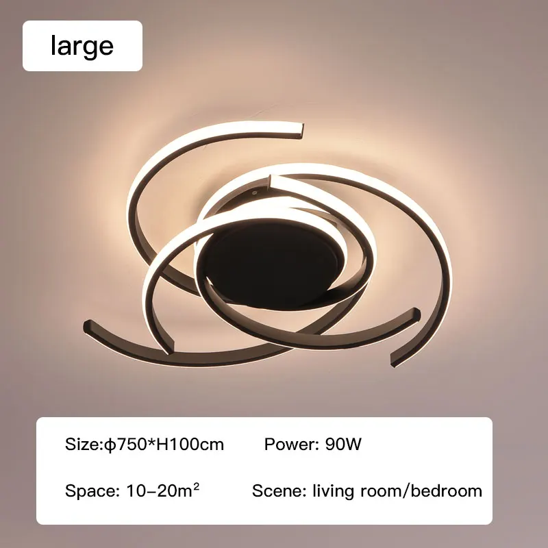 Modern LED Ceiling Light for Living Room Bedroom Kitchen Line Design Chandelier Smart Remote Control Indoor Decorate Lamp led cloud ceiling Downlights