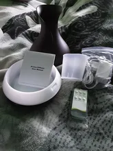 Humidificador de aire ultrasónico de 500ML, con Control remoto difusor de Aroma, luz LED que cambia de 7 colores, difusor de aceite esencial eléctrico inteligente