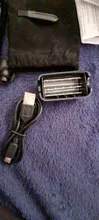 Afeitadora eléctrica para hombres, máquina de afeitar con cuchilla doble, inalámbrica de vaivén, impermeable y recargable por USB, cortadora apta para peluquero