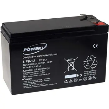 

Powery GEL battery for UPS APC Back-UPS BK500-FR 9Ah 12V