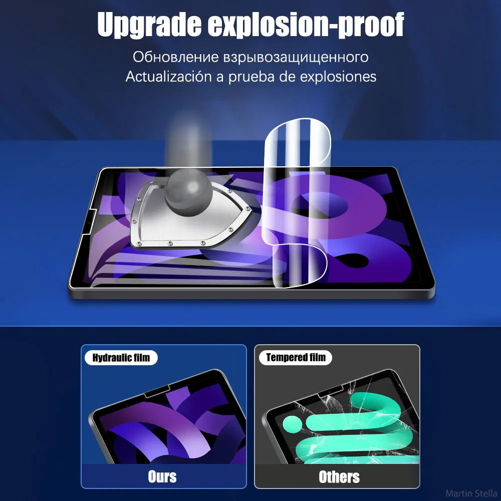 Ipad Pro 11 Air 5 4 3 용 하이드로 겔 필름 Ipad Mini 6 2 1 10.2 9.7 9 세대 2022 2021 2020 유리 없음