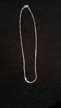 DOTEFFIL-collar de cuentas de cadena de serpiente para mujer y hombre, Plata de Ley 925, 18/20 pulgadas, 1,2/2mm, joyería de compromiso de boda a la moda