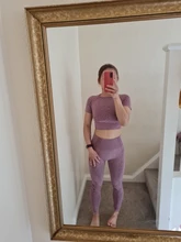 Gym Clothing Leggings Sportswear Crop-Top Yoga-Set Fitness Long-Sleeve Seamless Workout