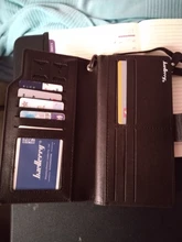 Carteras de hombre Baellerry estilo largo de alta calidad de titular de la tarjeta de hombre bolso cremallera de gran capacidad marca PU Cartera de cuero para hombres