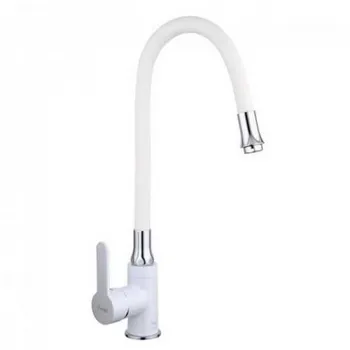

FRAP f4041 mixer ball kitchen with flexible excess, Chrome/White