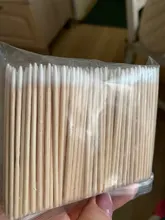 300 Uds mango corto de madera pequeño señaló cabezal con punta hisopo de algodón cejas tatuaje belleza maquillaje Color de uñas de costura dedicado sucio recoger