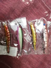 3D Eyes Floating Minnow Wobblers Fishing-Lure Laser Crankbait Aritificial Hard-Plastic