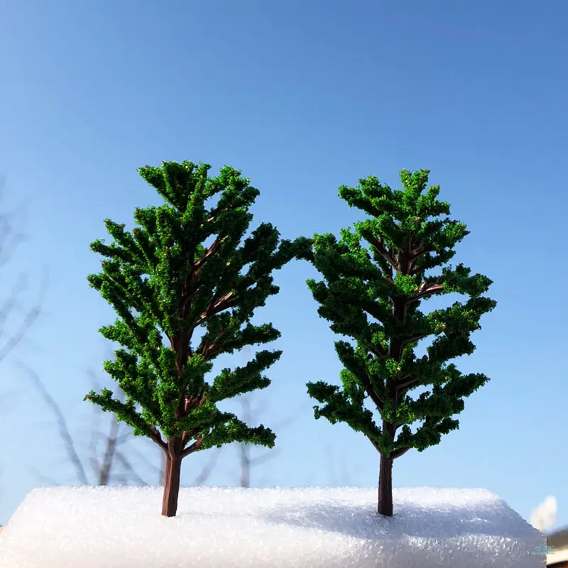 1: 87HO Масштаб 2/упаковка реалистичная модель Tung tree Пейзаж Модель железнодорожной железной дороги макет декорации dioramas DIY игровые Миниатюрные модели