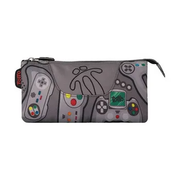 

School Case Game Totto Tablero Grey (22 Cm)