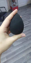 Aplicador de maquillaje negro, esponja supersuave, licuadora de polvo, base suave, contorno, difuminado