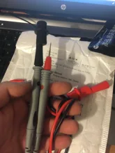 Digital-Multimeter Probe Alligator-Clip Test-Leads Soft-Silicone-Wire Universal 