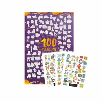 

Poster with mypplanner stickers " 100 cases for the year»