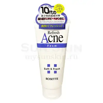 

For problematic teenage skin foam for washing with gray rosette refresh acne foam