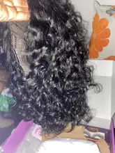 Pelucas de cabello humano peruano para mujeres negras, postizo de ondas profundas con cierre de encaje, 4x4