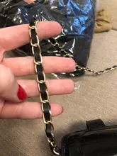 Bolso de hombro de 120cm correa de Metal de cuero bolso de mano cadena mujer reemplazo