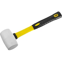 Киянка резиновая белая с фиберглассовой ручкой STAYER 230 г 20533-230 Профессионал