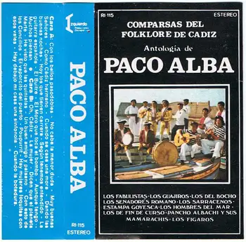

Paco Alba - Comparsas Folklore of Cadiz. Anthology. Cassette