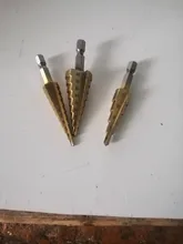 La broca de taladro paso 3-13/3-12/4-12/4-20/4-22 HSS titanio acero taladro para Metal carpintería de paso cono de herramientas de corte de taladro para agujeros poco