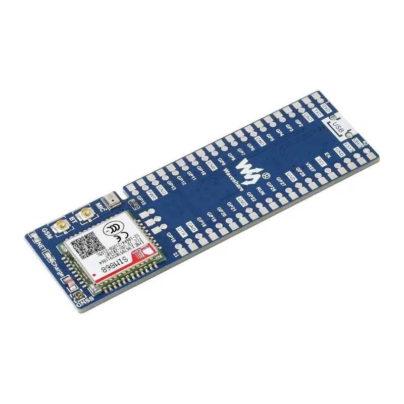 

SIM868 GSM/GPRS/GNSS Hat Module for Raspberry Pi Pico Supports Bluetooth Connection 2G Communication Phone Call/SMS