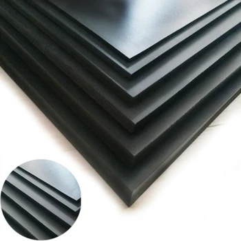 

Black ABS production material board 20x25cm train construction toy DIY model styrene board house production landscape 1mm 1pc