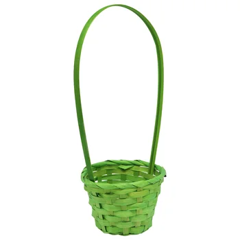 

19hj19092 basket Wicker bamboo 13*9 * h28cm, color. Green Astra