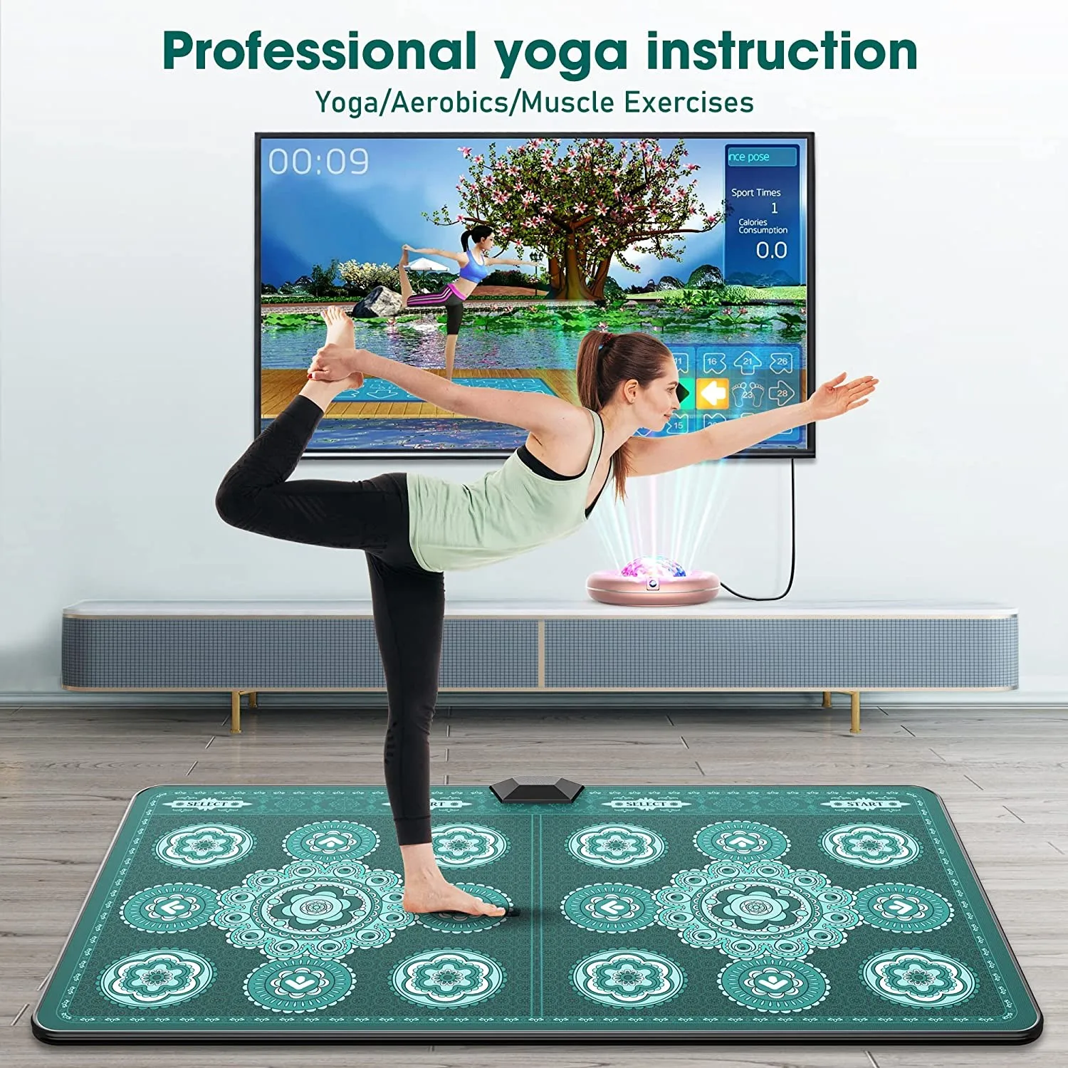 Dance Mat Games for TV with HD Camera Double User Exercise Fitness Non