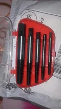 Extractor de tornillos dañados de acero, guía de broca, Extractor de pernos rotos, juego fácil de quitar, 5 unidades
