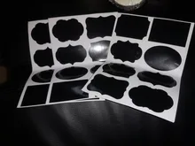 Pizarra borrable fácil de usar, pegatina artesanal, organizador de tarros de cocina, etiquetas, pizarra de tiza, tablero negro