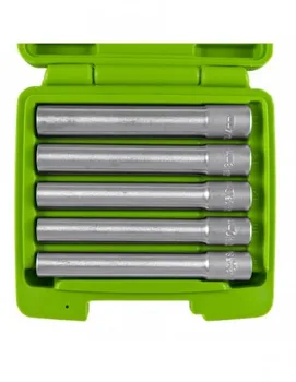 

JBM 53545 SET OF 5 GLASSES 3/8 "HEX. EXTRA-LONG