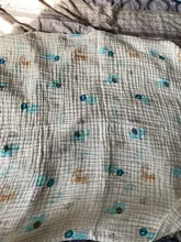 Manta de muselina de 6 capas para bebé, ropa de cama personalizada para recién nacido